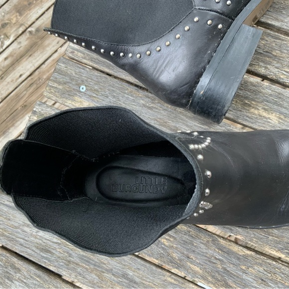 Cute black leather booties - Picture 4 of 5